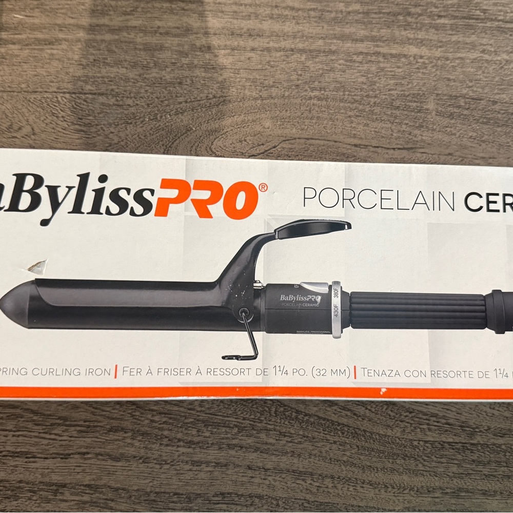 BaBylissPRO Porcelain Ceramic Curling Iron - Black